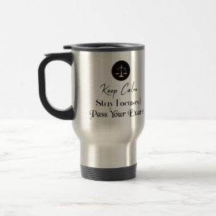 Caneca Térmica Fique Calmo. Fiquem Focados. Passar Os Seus Exames
