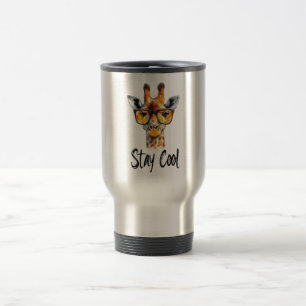 Caneca Térmica Fique Legal - Girafa com óculos escuros