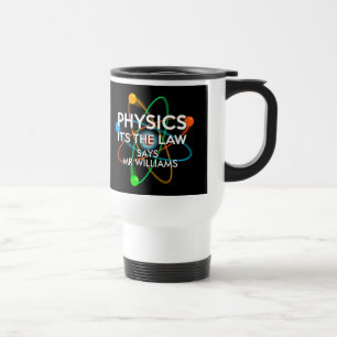 Caneca Térmica Física Personalizada É a Lei Divertida Ciência