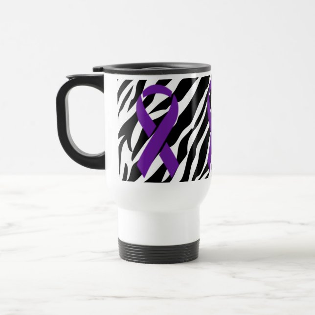 Caneca Térmica Fita da zebra w/Purple (Esquerda)