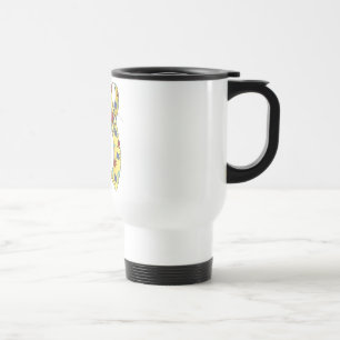 Caneca Térmica Fita de Autismo Personalizável com Flor