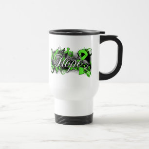 Caneca Térmica Fita do jardim da esperança da distrofia muscular