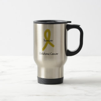 Caneca Térmica FITA DOURADO 9-4-09, sobrevivente, cancer da
