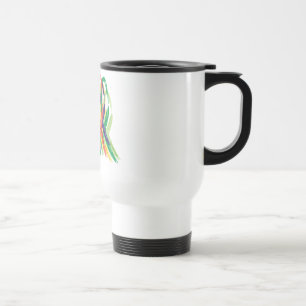 Caneca Térmica Fitas multicolorido para conscientização