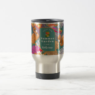 Caneca Térmica Flamingo Garden Turquoise