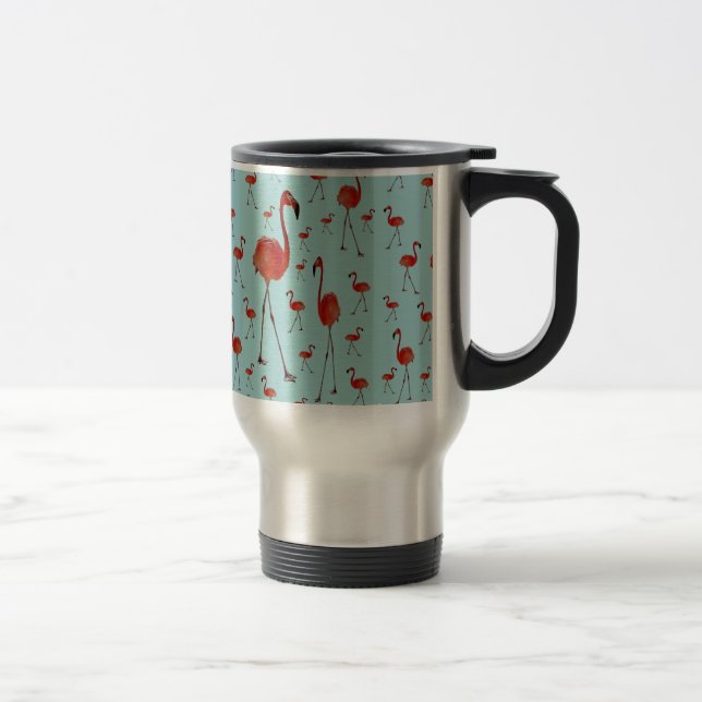 Caneca Térmica flamingos andantes (Direita)