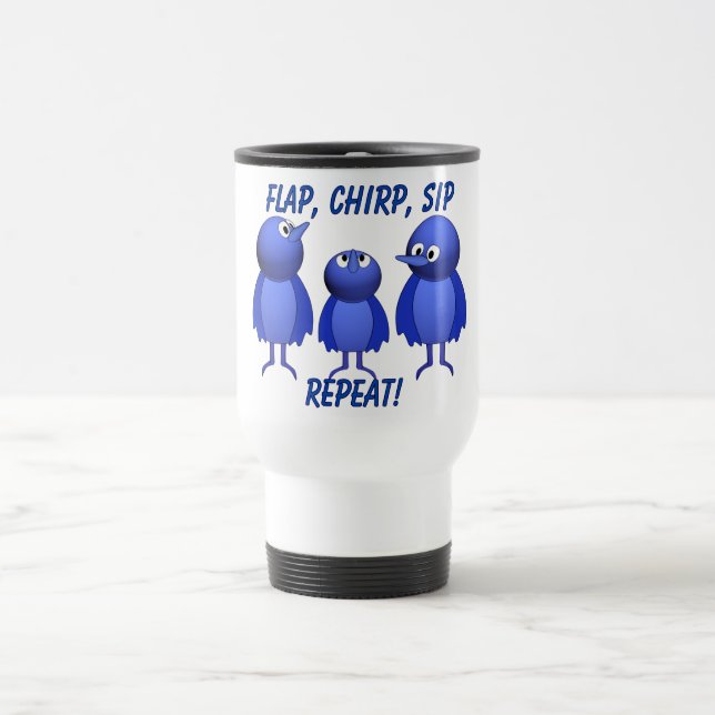 Caneca Térmica Flap, Chirp, Sip - Repita! (Centro)