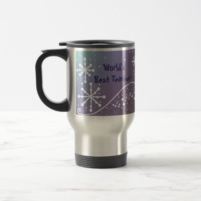 Caneca Térmica Floco de Neve - Melhor Professor (Esquerda)