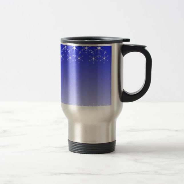 Caneca Térmica Flocos de neve de Natal (Direita)