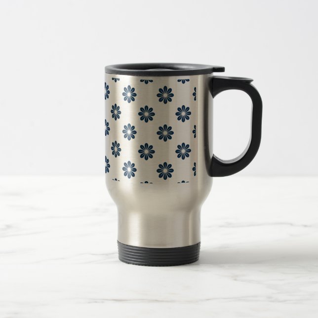 Caneca Térmica Flor Azul Deslumbrante 8 (Direita)