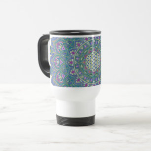 Caneca Térmica Flor Da Vida - Estilo De Mandala Índia 1