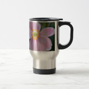 Caneca Térmica Flor de anêmona rosa japonesa