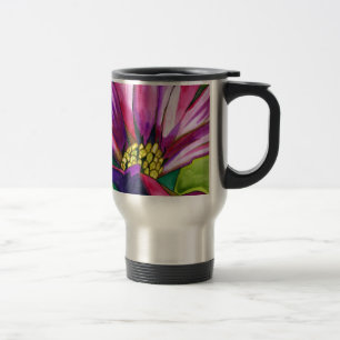 Caneca Térmica Flor de aranha-aquática roxa africana