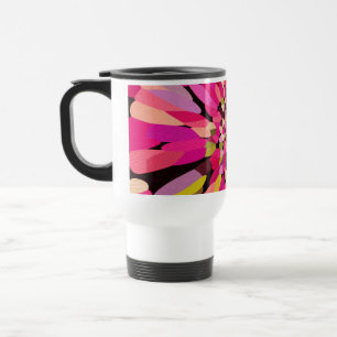 Caneca Térmica Flor de Confetti Rosa
