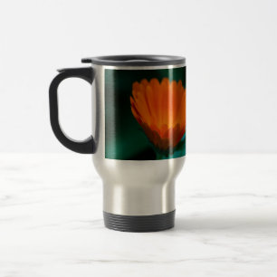 Caneca Térmica Flor de margarida laranja