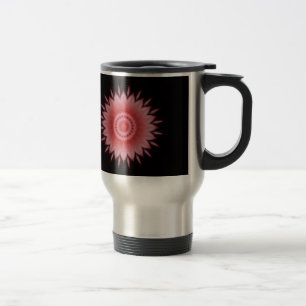 Caneca Térmica Flor Mandala a rosa