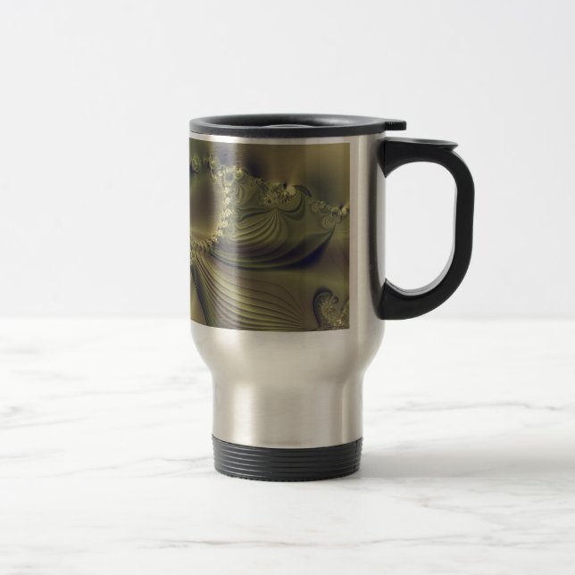 Caneca Térmica Flor Metálica (Direita)