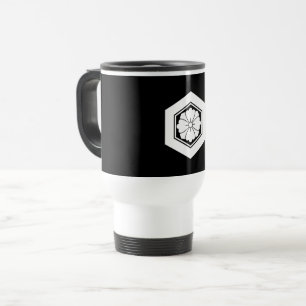 Caneca Térmica Flor quadrada com Espadas em casco de tartaruga Vi