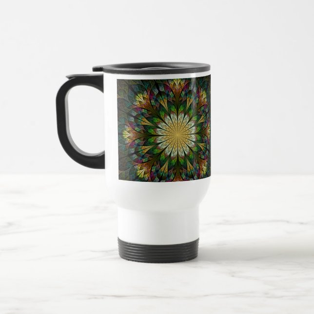 Caneca Térmica Flor Quilado (Esquerda)