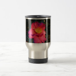 Caneca Térmica flor rosa da camellia