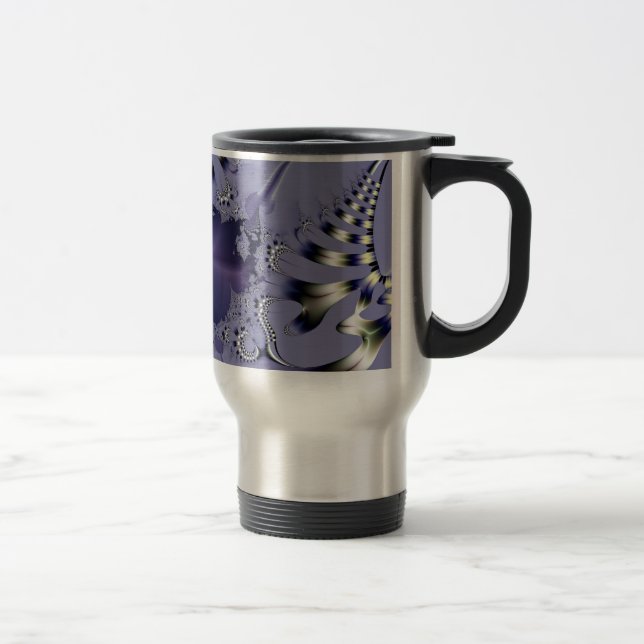 Caneca Térmica Flor Roxa (Direita)