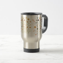 Caneca Térmica Floral & Butterfly, Whimsical Garden-Inspired
