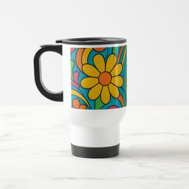 CANECA TÉRMICA " FLORAL CAFÉ MUG" (Esquerda)