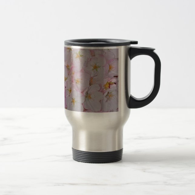 Caneca Térmica Flores cor-de-primavera (Direita)