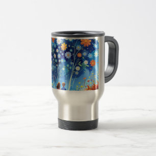 Caneca Térmica flores cortadas no céu