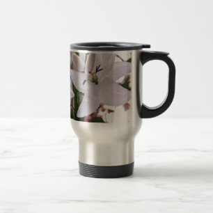 Caneca Térmica flores de lírio branco de casamento flora floral a