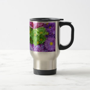 Caneca Térmica Flores de primavera coloridas