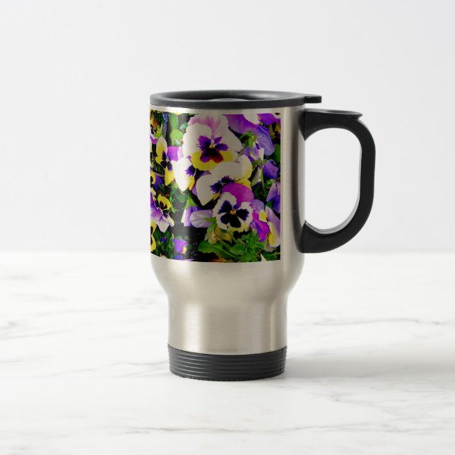 Caneca Térmica flores do amor perfeito (Direita)