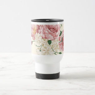 Caneca Térmica Flores elegantes do vintage