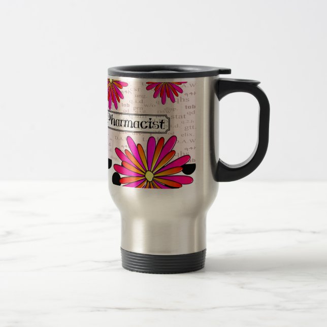 Caneca Térmica Flores lunáticas do farmacêutico (Direita)