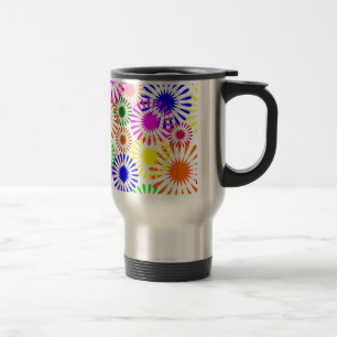 Caneca Térmica Flores multicoloridas