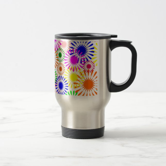 Caneca Térmica Flores multicoloridas (Direita)