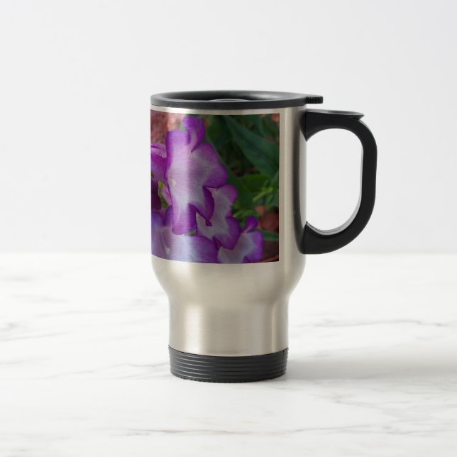 Caneca Térmica Flores púrpura e pálpebra (Direita)