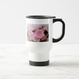 Caneca Térmica Flores rosa bonito