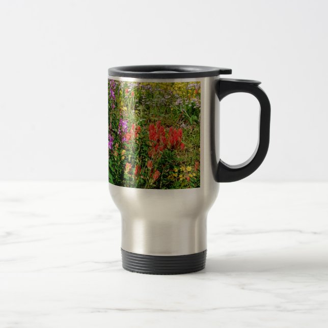 Caneca Térmica Flores selvagens das Montanhas Rochosas (Direita)