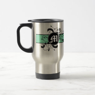 Caneca Térmica Flourish extravagante personalizado Monogrammed