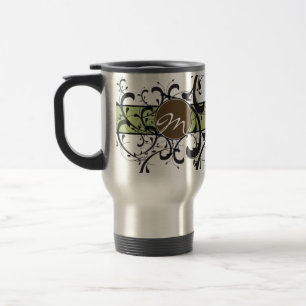 Caneca Térmica Flourish extravagante personalizado Monogrammed