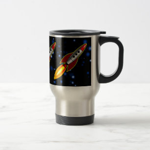 Caneca Térmica Foguetes Retro - Personalizados