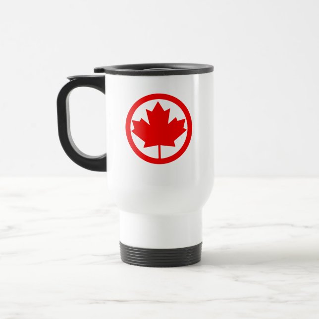 Caneca Térmica Folha de Mapeamento do Canadá (Esquerda)