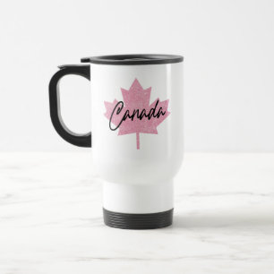 Caneca Térmica Folha de Mapeamento do Canadá