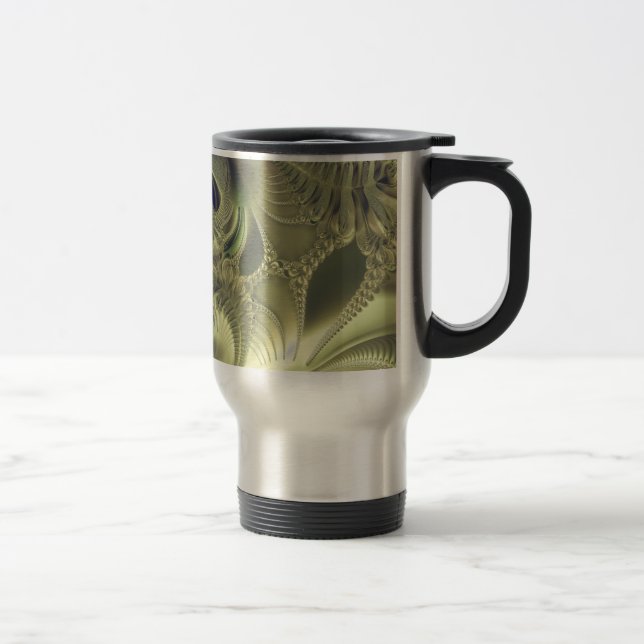 Caneca Térmica Folhas Metálicas (Direita)