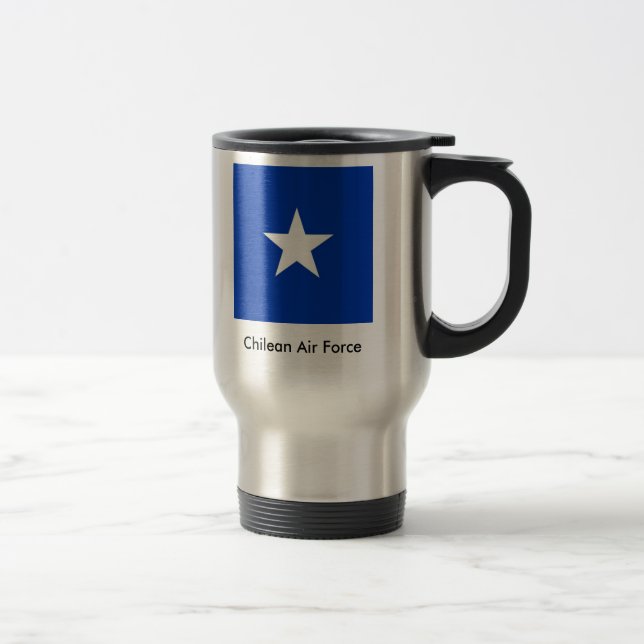 Caneca Térmica Força aérea do pimentão, força aérea chilena (Direita)