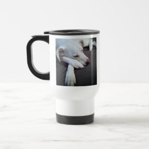 Caneca Térmica Foto de Cão Dormindo Recuperação Rápida