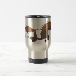 Caneca Térmica Foto de desenho animado de Shetland em circulação