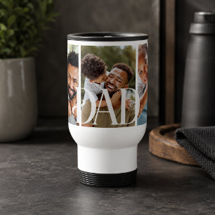 Caneca Térmica Foto de família personalizada para o papai
