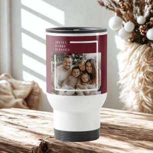 Caneca Térmica Foto de Natal Alegre e Abencoado